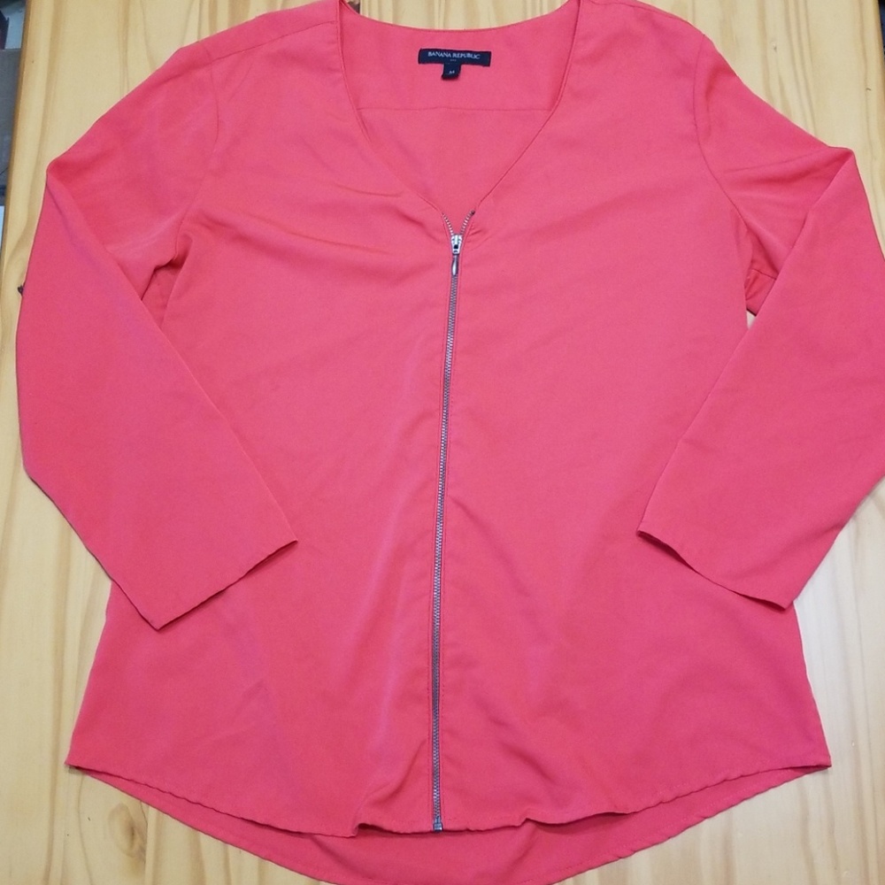 Banana Republic Zippered Blouse